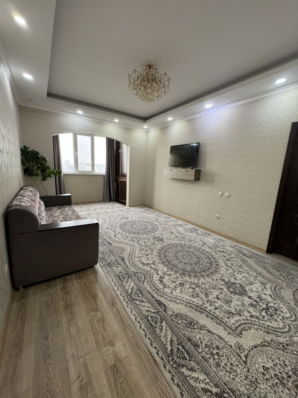 2 комнаты, 68 м², Кок-Жар ж/м 106 серия улучшенная, 4 этаж, Евроремонт: фото 1