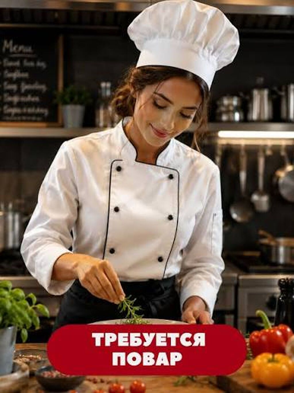 Требуется повар-универсал в столовую