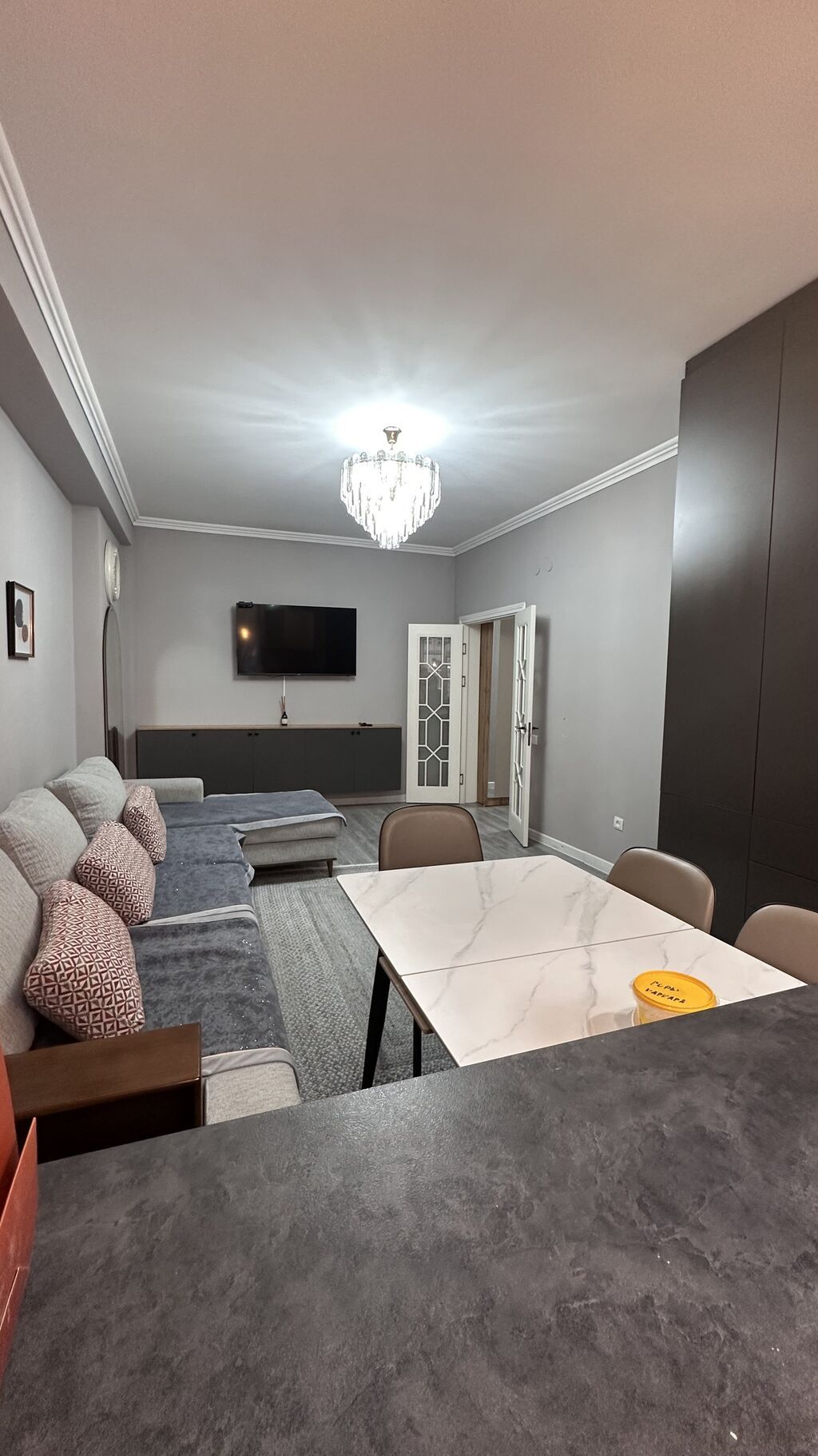 3 комнаты, 58 м², Джал мкр (в т.ч. Верхний, Нижний, Средний) Элитка, 5 этаж, Евроремонт: фото 4