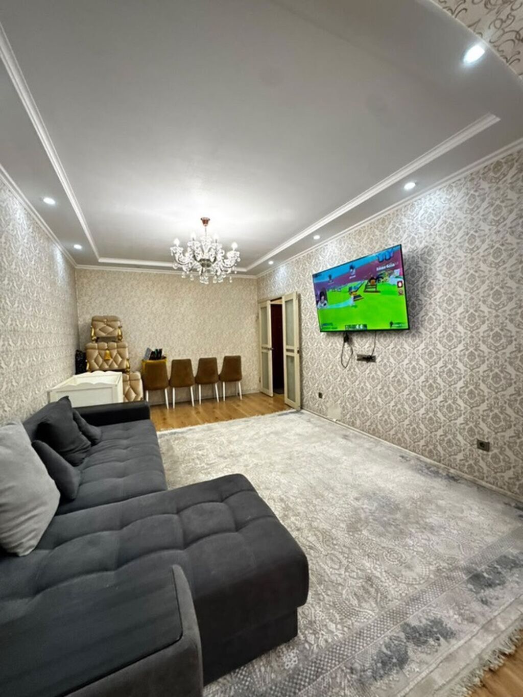 1 комната, 44 м², Кок-Жар ж/м Элитка, 3 этаж, Евроремонт: фото 2
