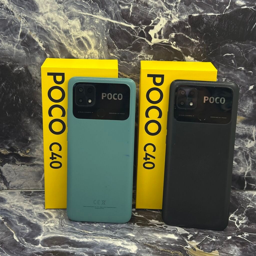 Poco C40, Б/у, 64 ГБ, 2 SIM: фото 1