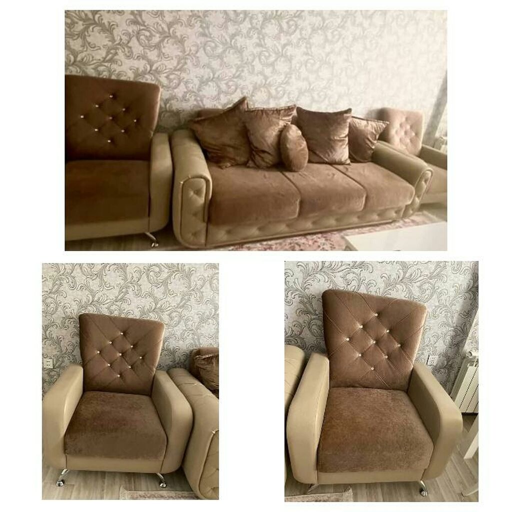 Комплект мебели диван и два кресла