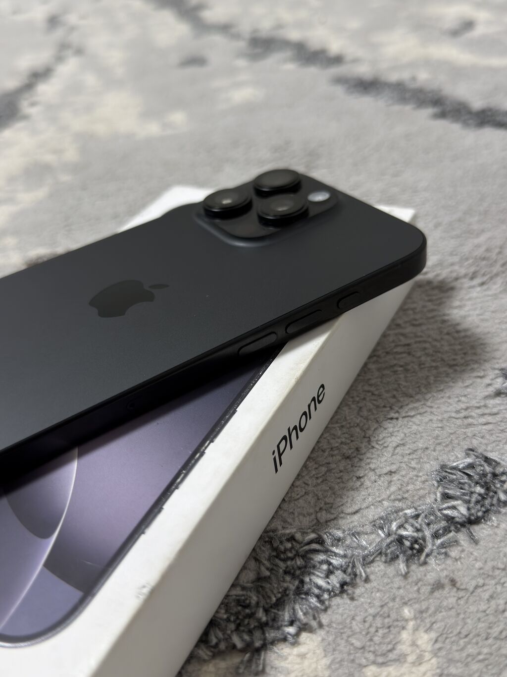IPhone 16 Pro Max, Б/у, 256 ГБ, Black Titanium, Кабель, Коробка, 92 %: фото 5