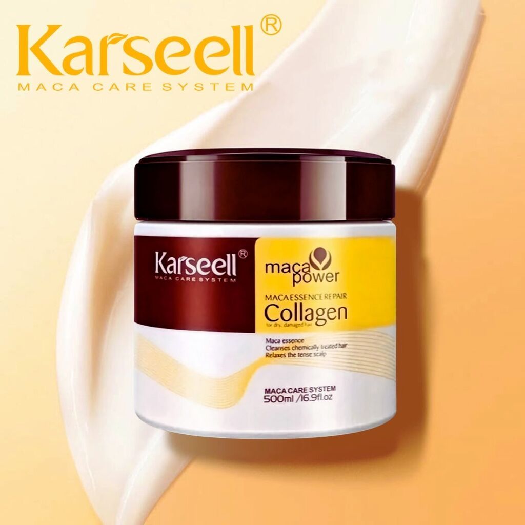 Маска для волос Karseell Collagen 500 мл. Обогащенная формула: фото 1