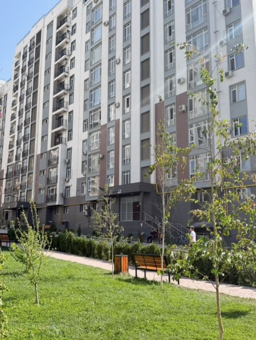 1 комната, 43 м², Асанбай мкр Элитка, 13 этаж, ПСО (под самоотделку): фото 2