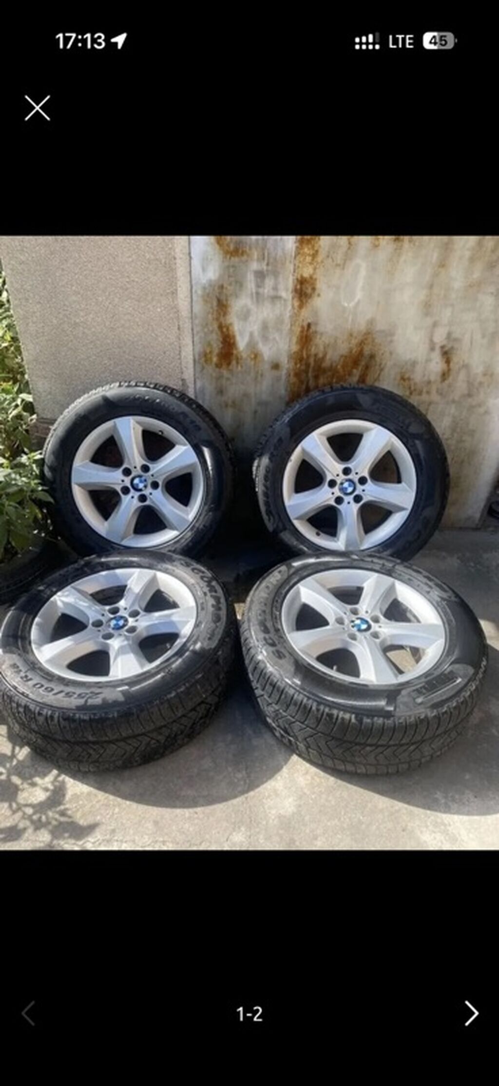 Колеса в сборе 255 / 60 / R 18, Зима, Б/у, Комплект, Внедорожные (АТ/МТ), Литые, отверстий - 5: фото 2