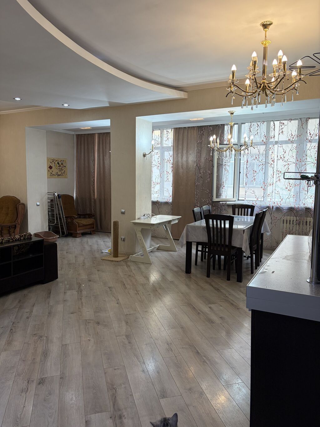 4 комнаты, 187 м², Бишкек Парк ТРЦ Элитка, 2 этаж, Евроремонт: фото 4