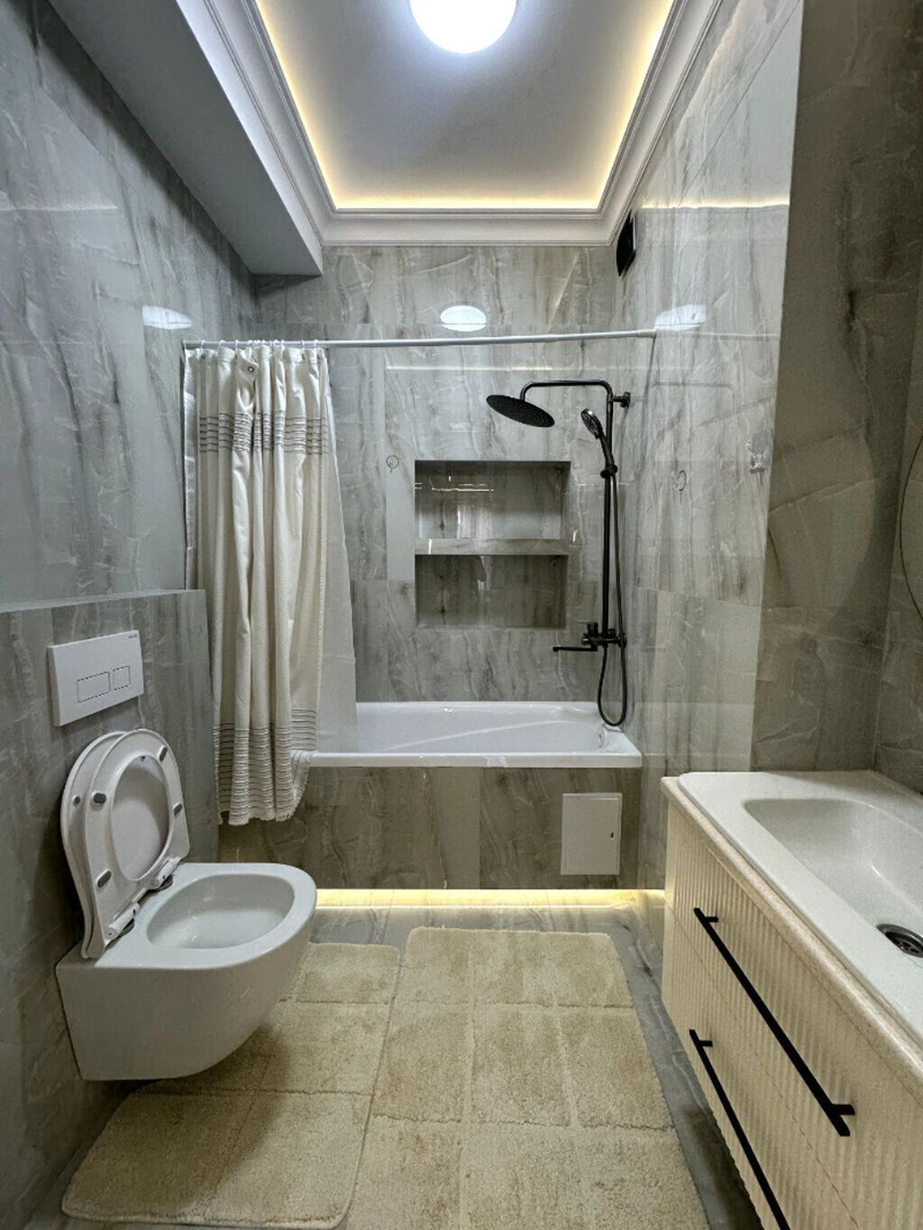3 комнаты, 112 м², Асанбай мкр Элитка, 14 этаж, Дизайнерский ремонт: фото 7