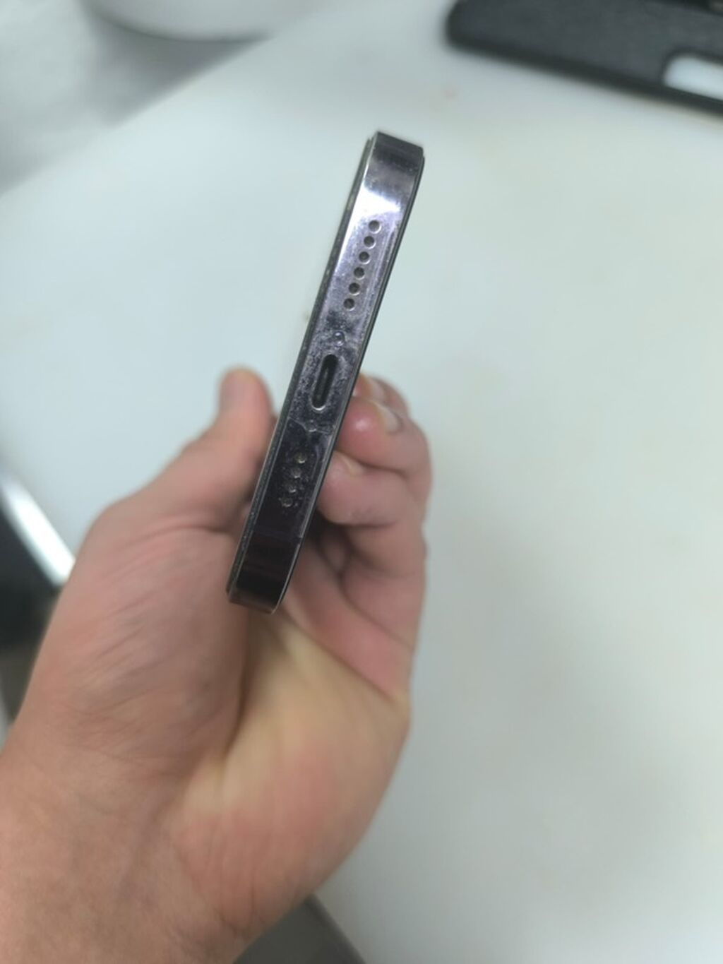 IPhone 14 Pro Max, Б/у, 128 ГБ, Deep Purple, Наушники, Зарядное устройство, Защитное стекло, 85 %: фото 5