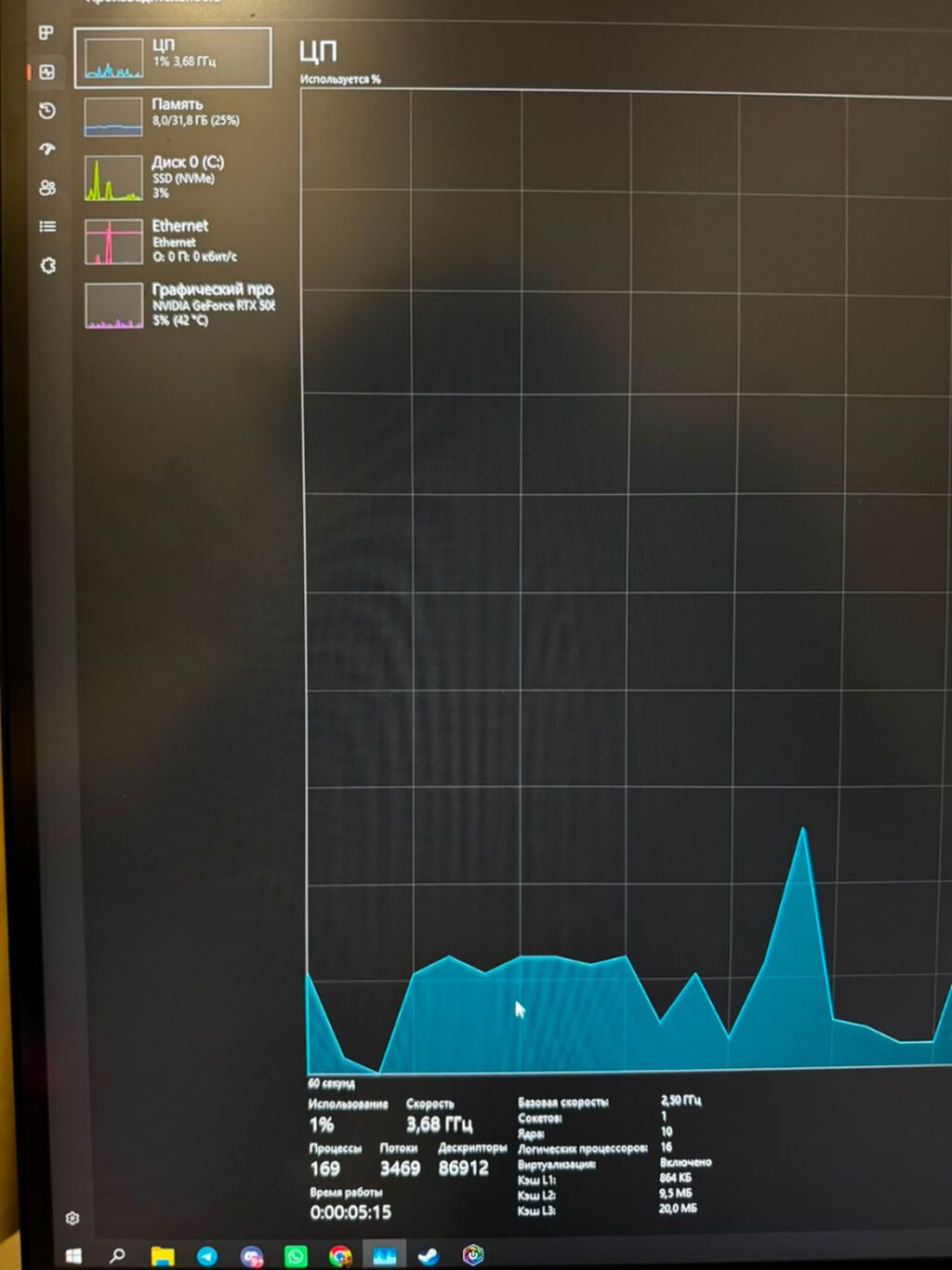 Компьютер, ОЗУ 32 ГБ, Игровой, Б/у, Intel Core i5, NVIDIA GeForce RTX 5060, NVMe: фото 6