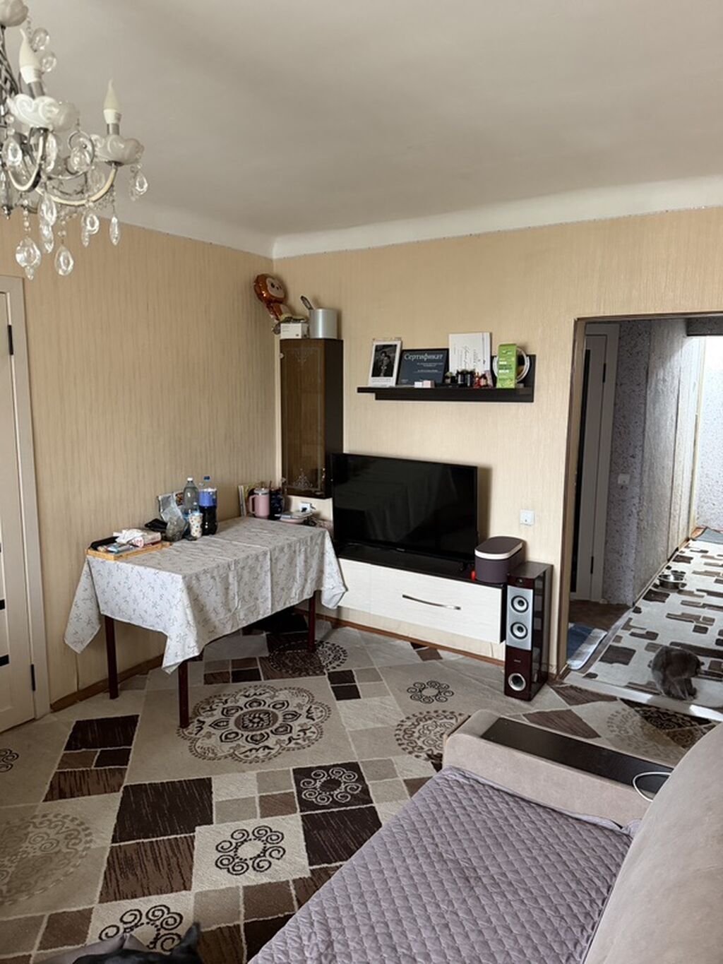 2 комнаты, 42 м², Аламедин-1 мкр Индивидуалка, 4 этаж, Косметический ремонт: фото 4