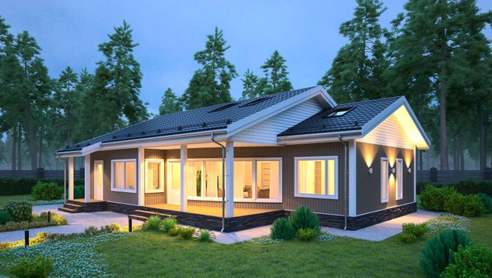 Каркасные домики одноэтажные проекты