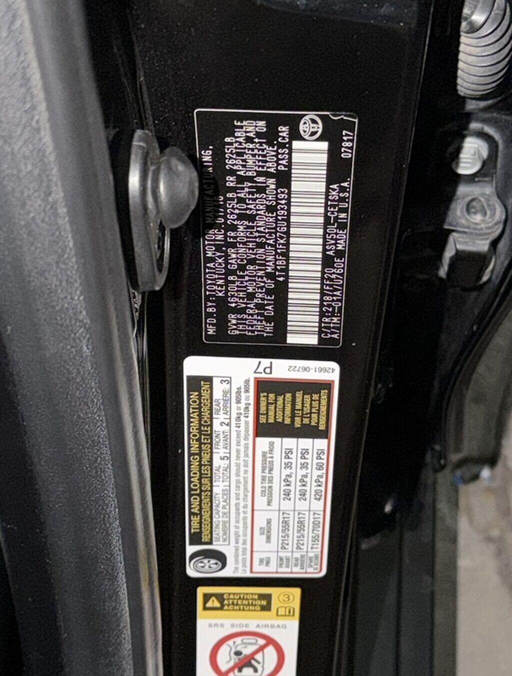 Toyota Camry: 2016 г., 2.5 л, Автомат, Бензин, Седан: фото 8