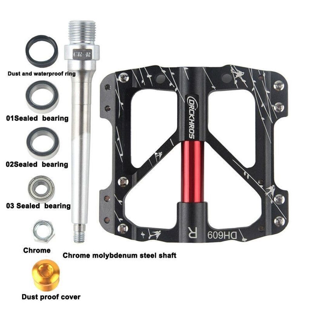 Педали для велосипеда DRCKRROS DH609 (пара) - Платформенные, легкие и: фото 6