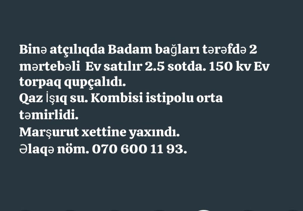 3 otaqlı, 150 kv. m, Kredit yoxdur, Yeni təmirli
