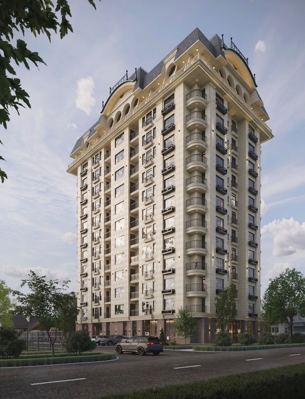1 комната, 49 м², Центральная мечеть Элитка, 11 этаж, ПСО (под самоотделку): фото 1