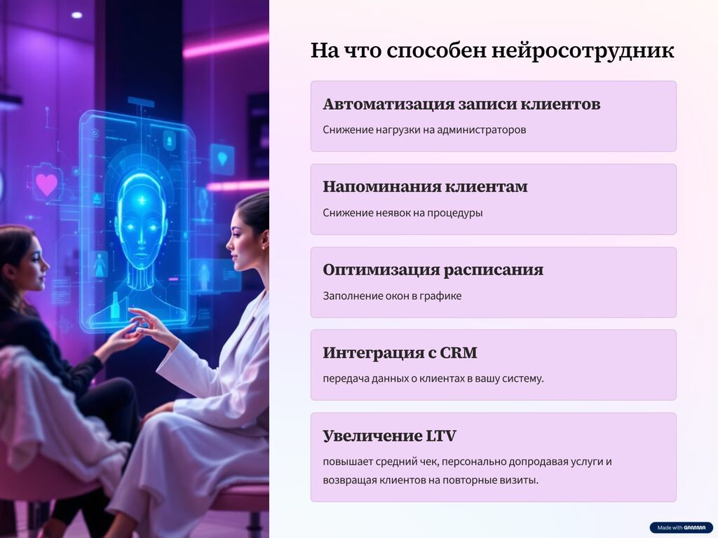 ‍ Нейроадминистратор для салонов красоты — автоматизируйте запись и: фото 4