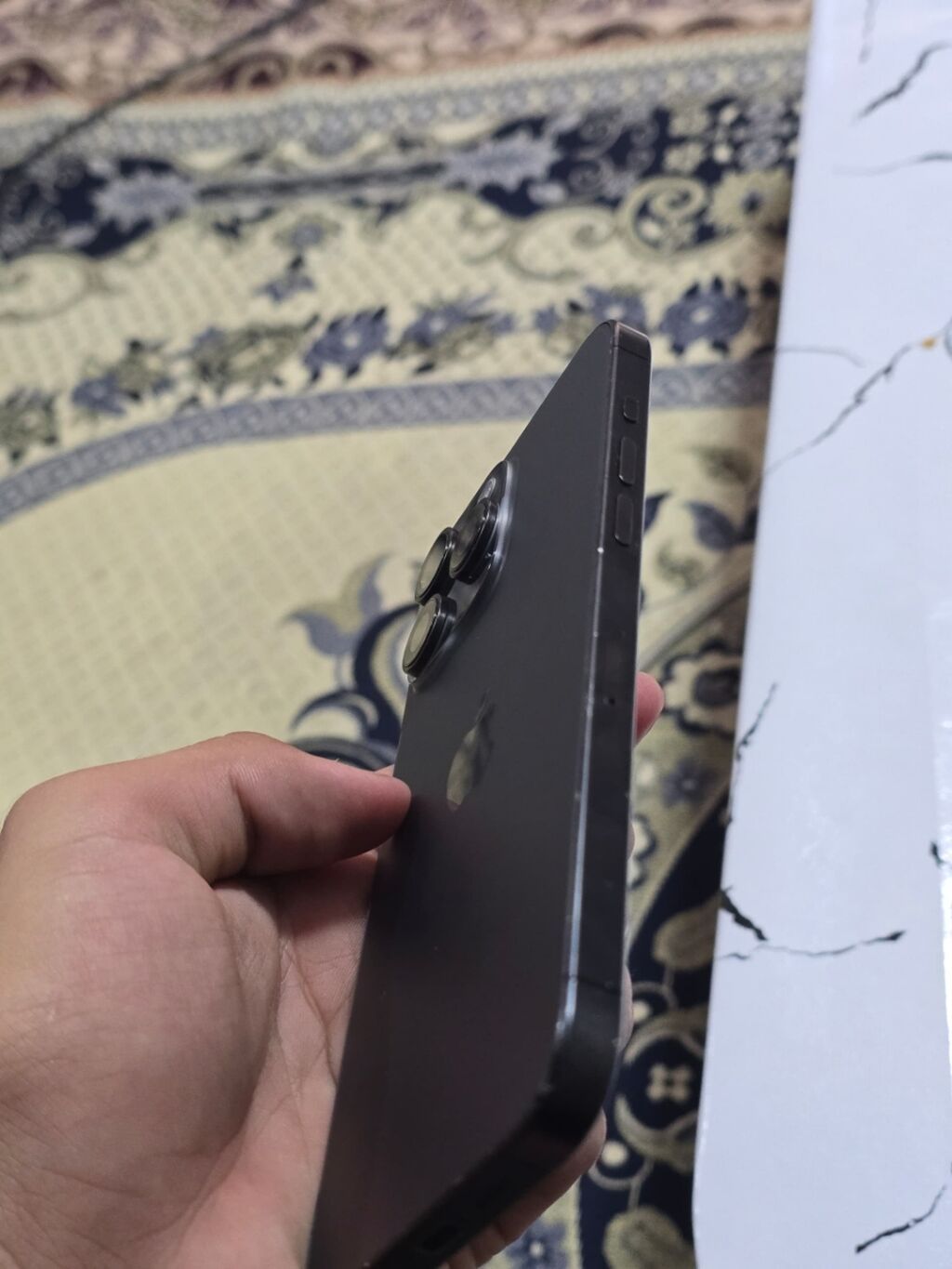 IPhone 15 Pro, Б/у, 256 ГБ, Black Titanium, Зарядное устройство, Защитное стекло, Чехол, 86 %: фото 4