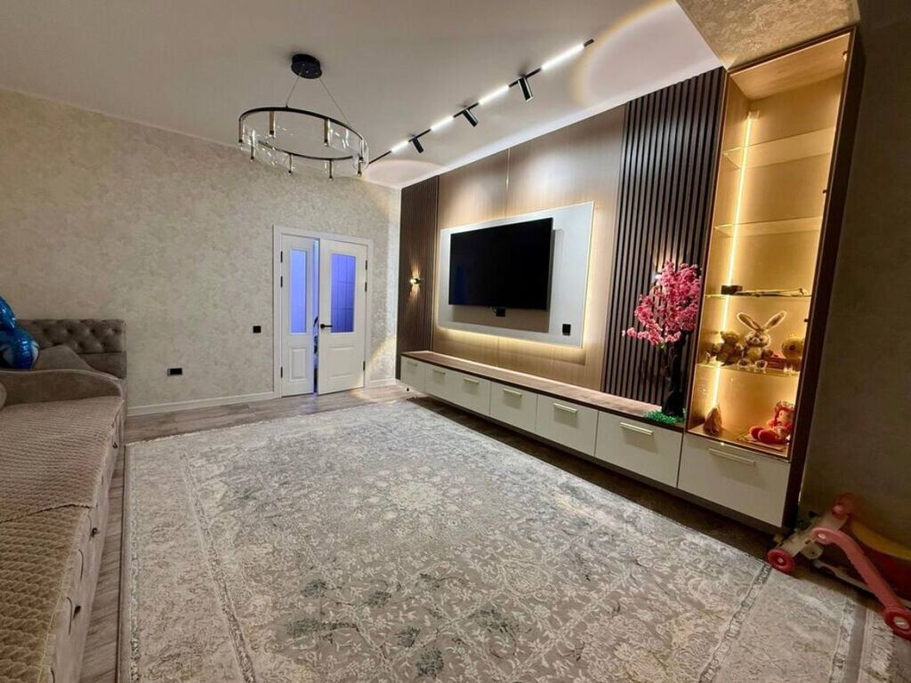2 комнаты, 68 м², Аламедин-1 мкр Элитка, 10 этаж, Дизайнерский ремонт: фото 7