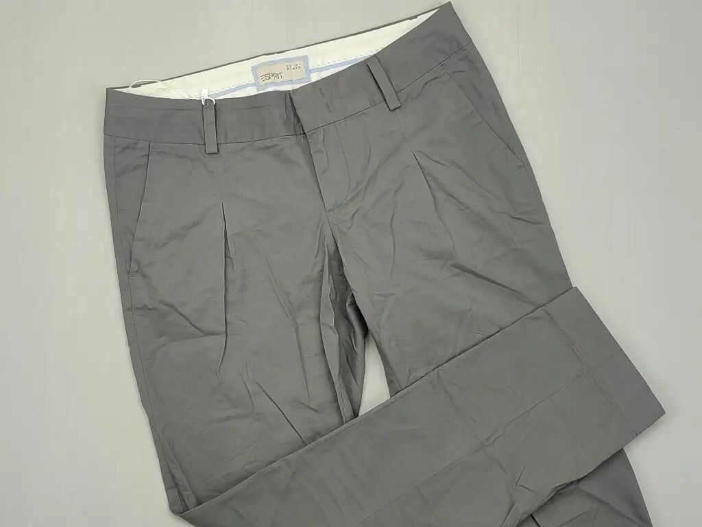 Spodnie: Spodnie S (EU 36), stan - Bardzo dobry, wzór - Jednolity kolor, kolor - Szary — 1