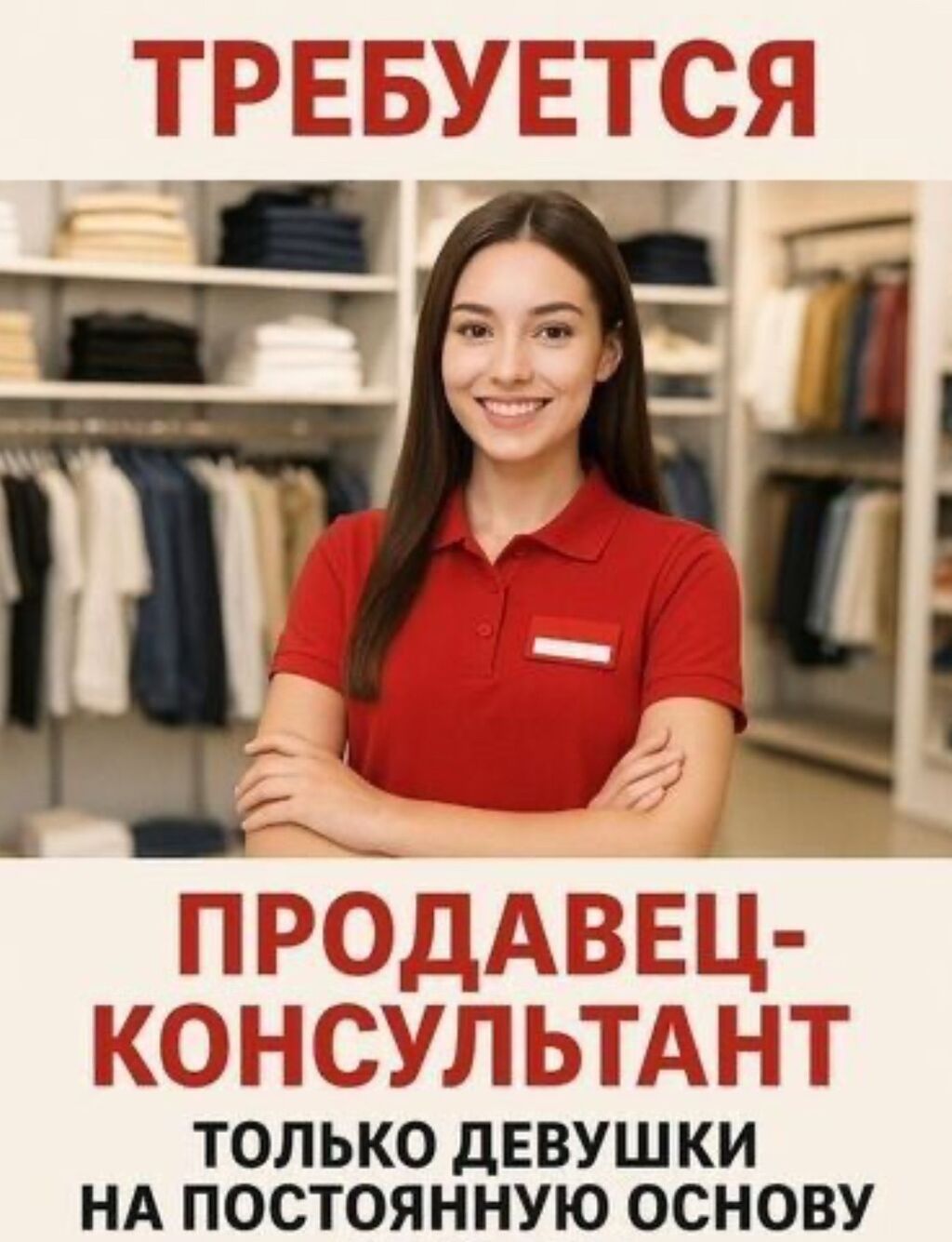 Требуется продавец-консультант (девушки)