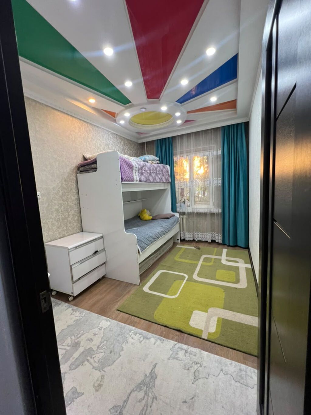 3 комнаты, 62 м², Кудайберген авторынок 105 серия, 1 этаж, Евроремонт: фото 5