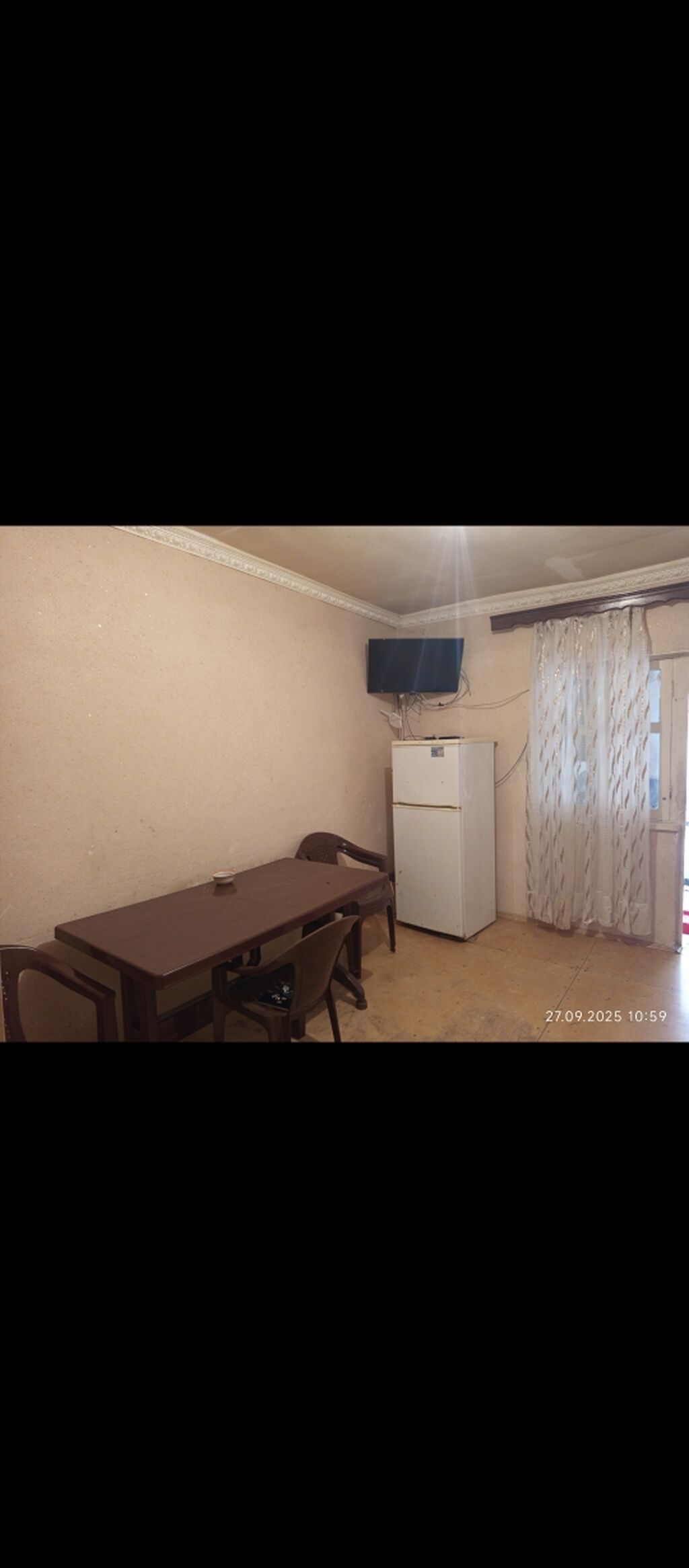 Kirayə üçün 2 otaqlı ev (müxtəlif mebellərlə) - Plan: 1 yataq otağı +