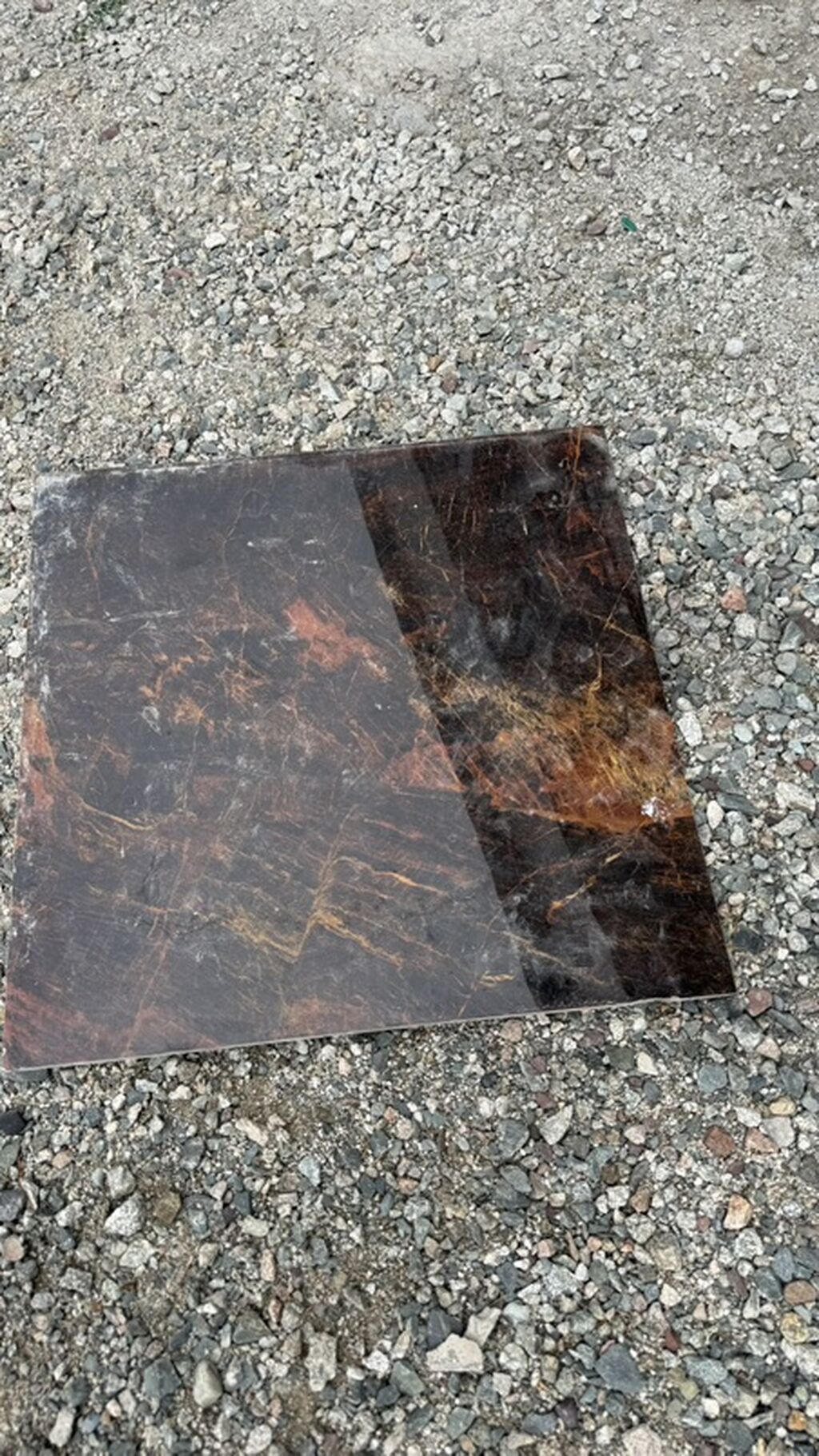 Керамогранит, Назначение: Для ванны, душа, 60x60 см, Глянцевое покрытие, Б/у: фото 2