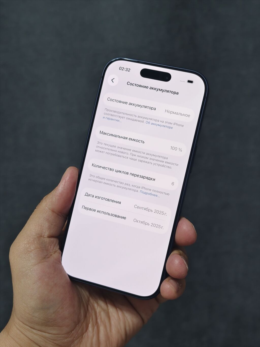 iPhone 17 Pro 256 GB Память: 256 ГБ Аккумулятор: 100% Всего — фото 2