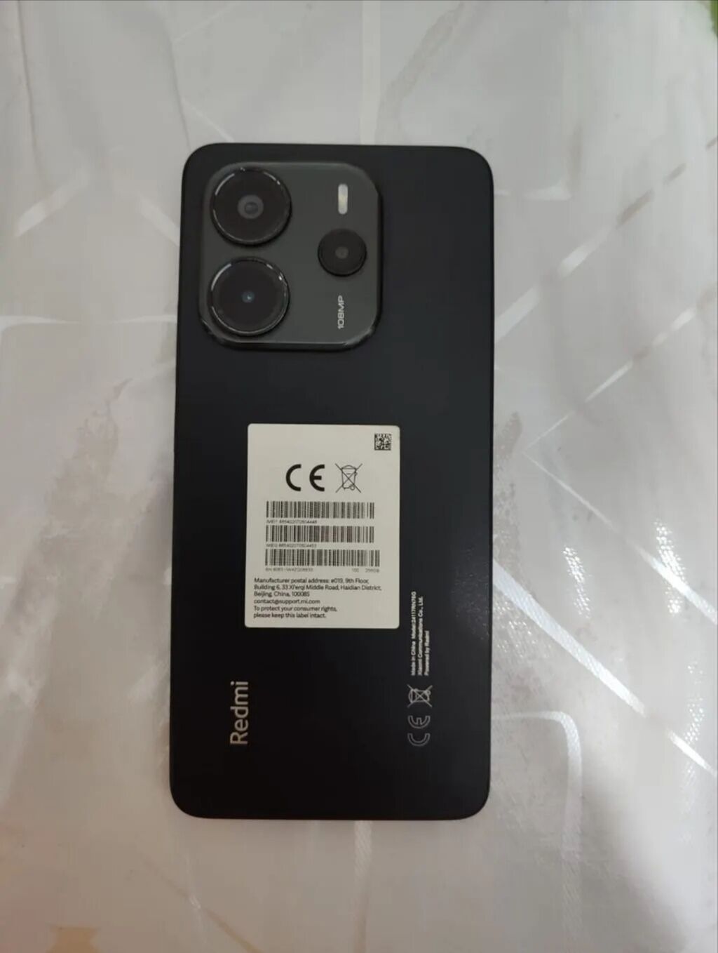 Redmi, Redmi Note 14, Б/у, 128 ГБ, цвет - Черный, 2 SIM: фото 1