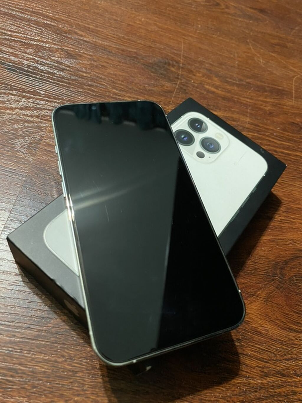 IPhone 13 Pro, Б/у, 128 ГБ, White Titanium, Коробка, 75 %: фото 2