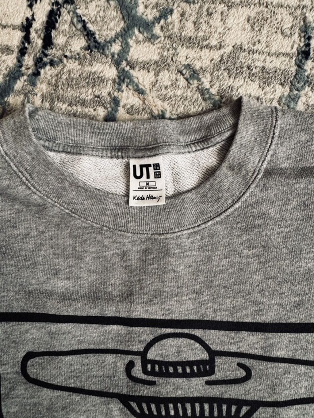 Свитшот Uniqlo UT x Keith Haring - Цвет: серый: фото 2