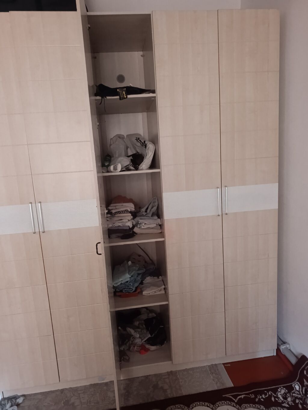 Шифоньер, шкаф для одежды, Б/у, Прямой, ЛДСП: фото 2