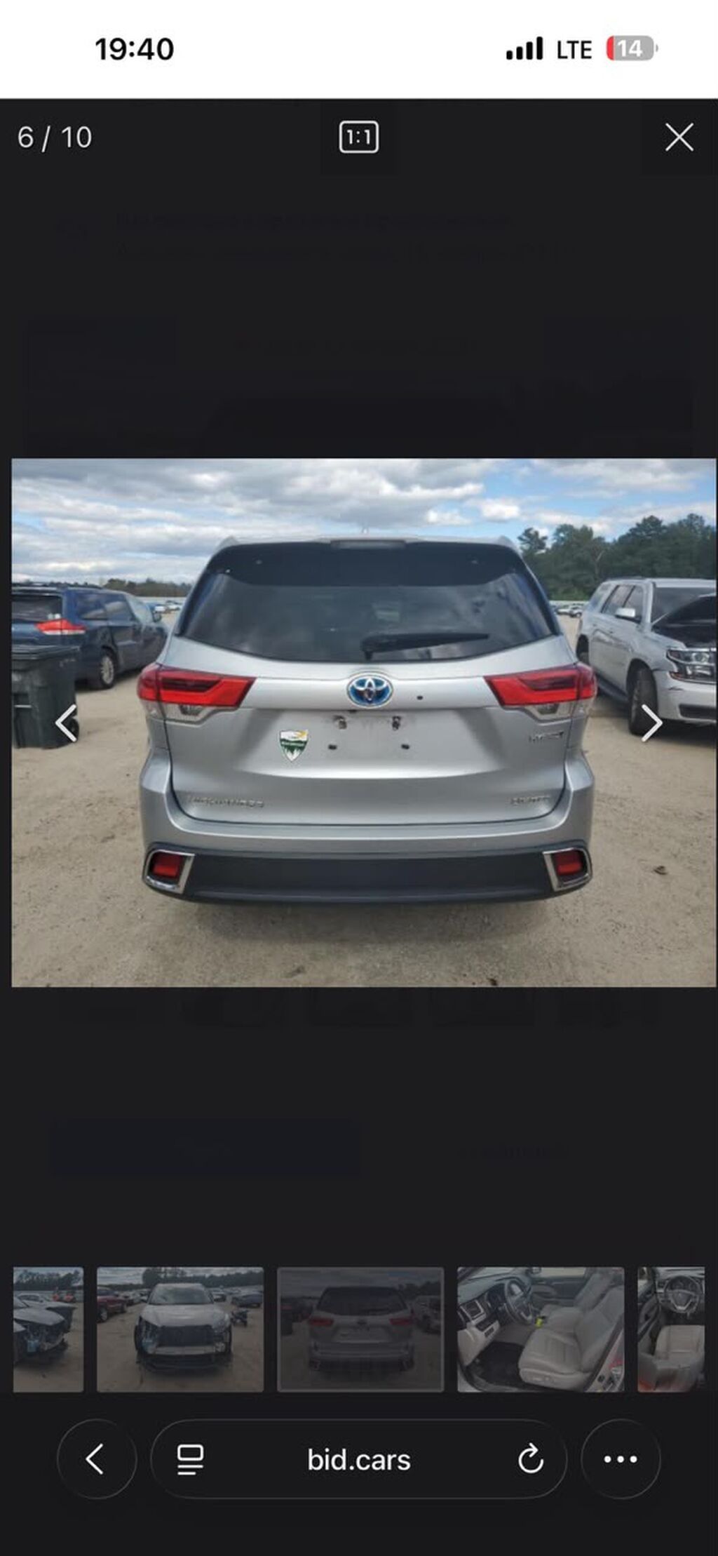 Toyota Highlander: 2018 г., 3.5 л, Автомат, Гибрид, Кроссовер: фото 8