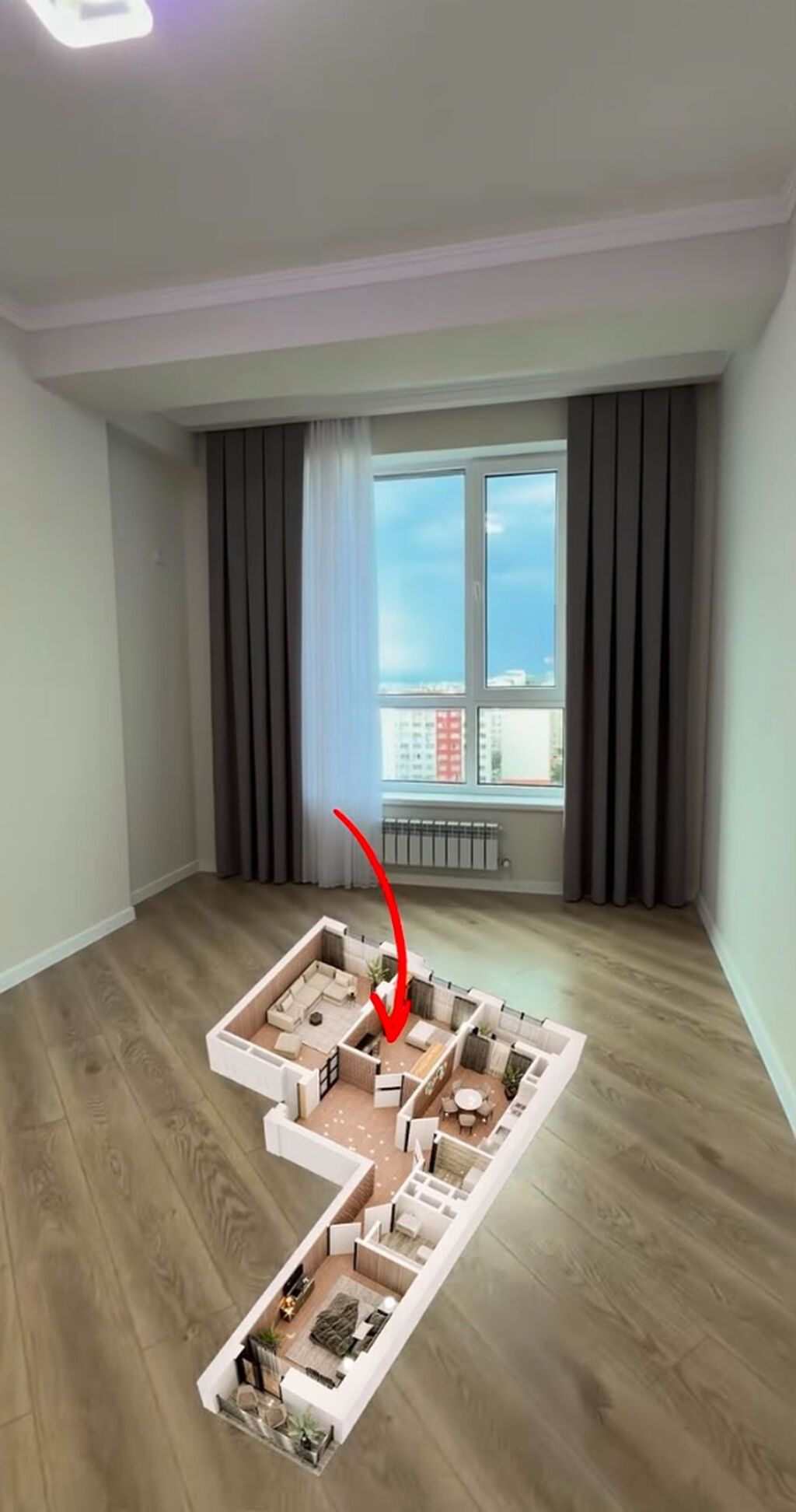 3 комнаты, 92 м², ул. Алматинка / Чуй Элитка, 11 этаж, Свежий ремонт: фото 3