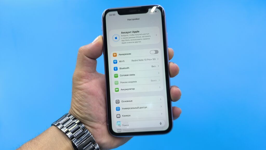 IPhone 11, Б/у, Blue Titanium, Защитное стекло, Чехол, 75 %: фото 7