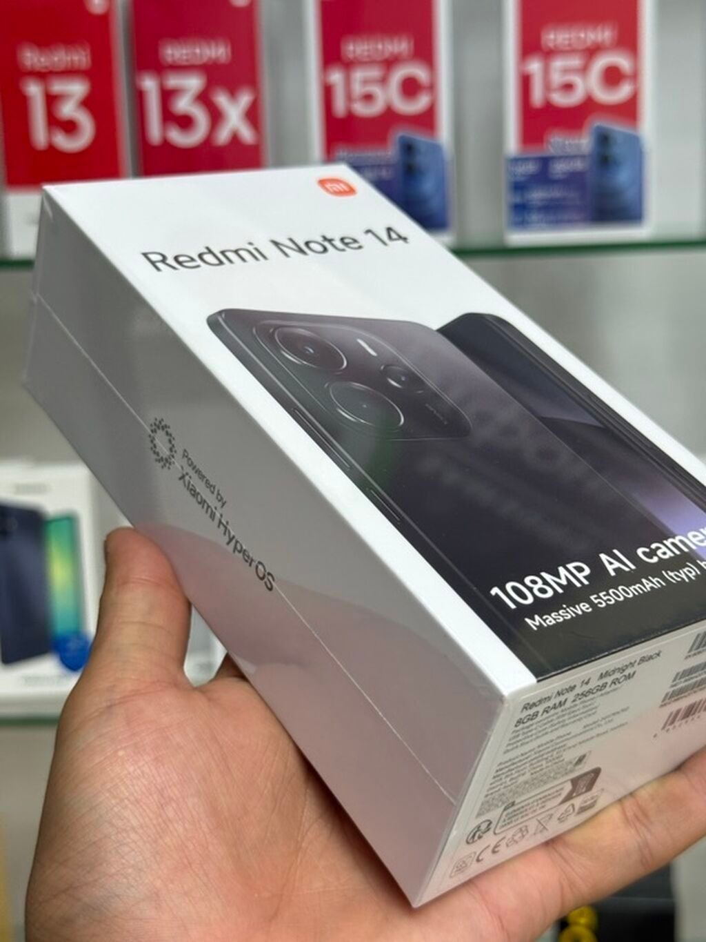 Redmi, Redmi Note 14, Новый, 256 ГБ, цвет - Черный — фото 3