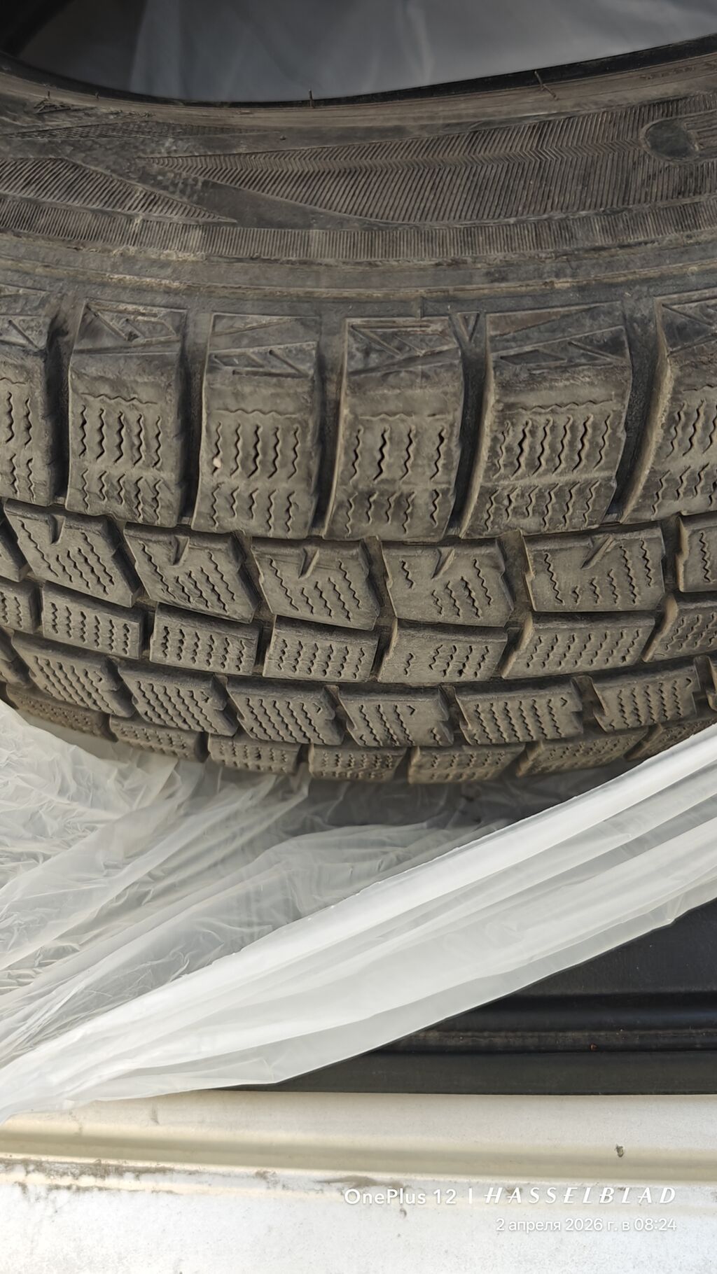 Зимние шины липучка Dunlop 215 65 R16 комплект 4 шт. В очень хорошем: фото 3