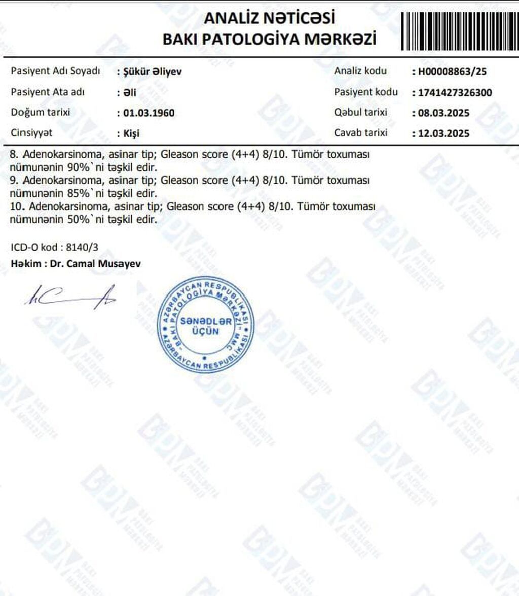 Tibbi analizlərin tərcüməsi və izahı - 2