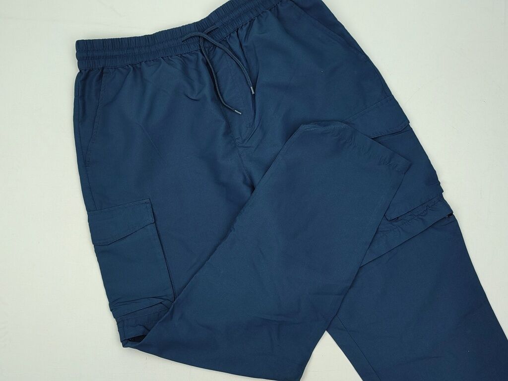 Inne spodnie: Męskie spodnie XMAIL – rozmiar L - Kolor: granatowy - Krój: swobodne