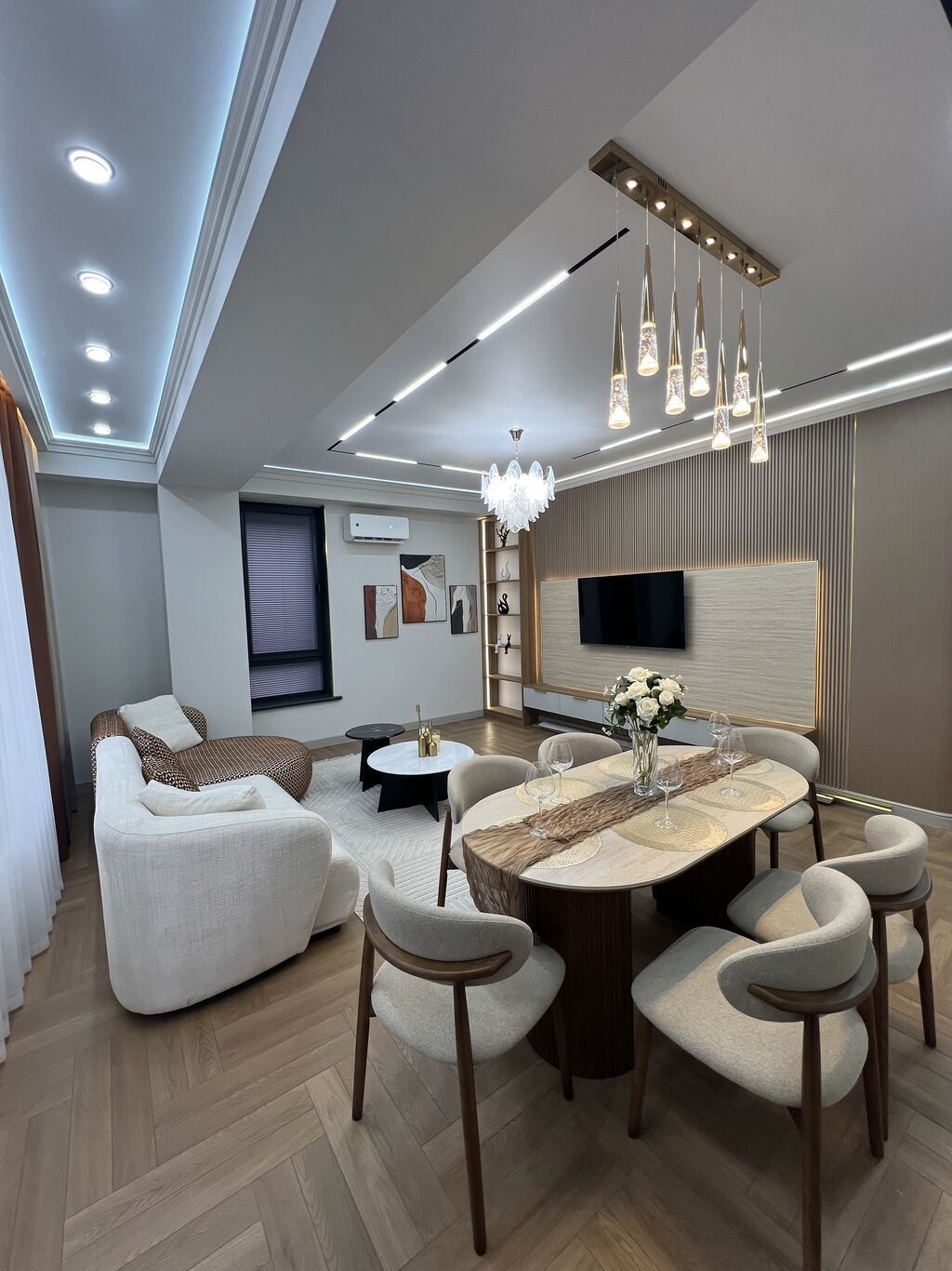 3 комнаты, 80 м², Асанбай мкр Элитка, 10 этаж, Дизайнерский ремонт: фото 2
