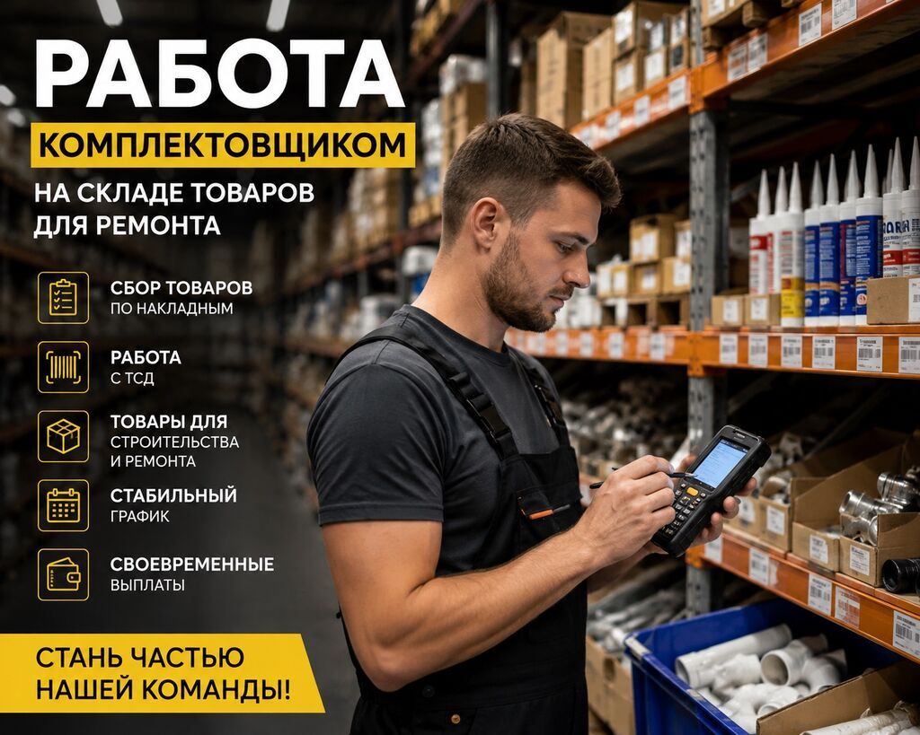 Комплектовщик на склад ВсеИнструменты в Московской области