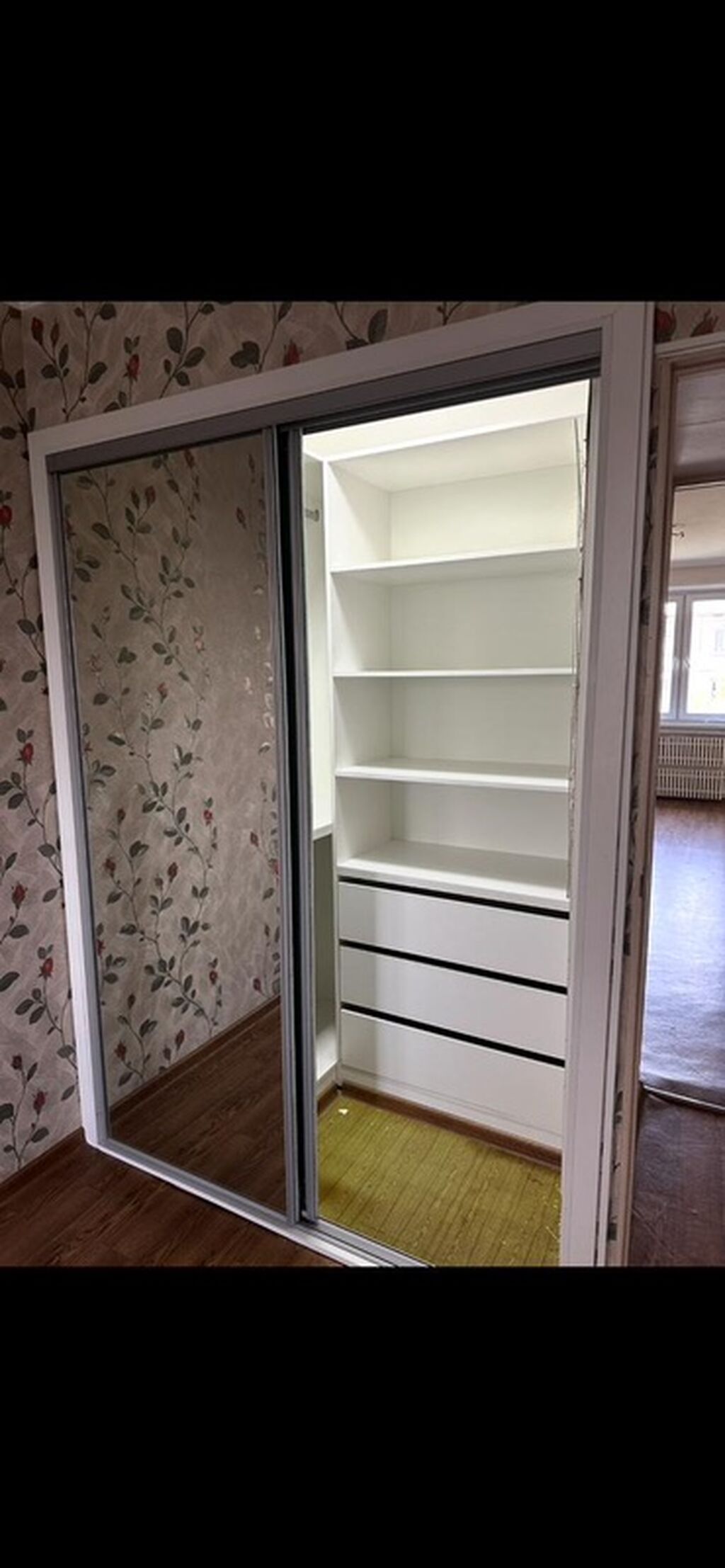 3 комнаты, 58 м², Дордой Плаза ТРЦ 104 серия, 5 этаж, Косметический ремонт: фото 4