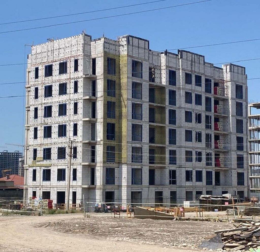 2 комнаты, 59 м², Орто-Сай с. Элитка, 6 этаж, ПСО (под самоотделку): фото 4
