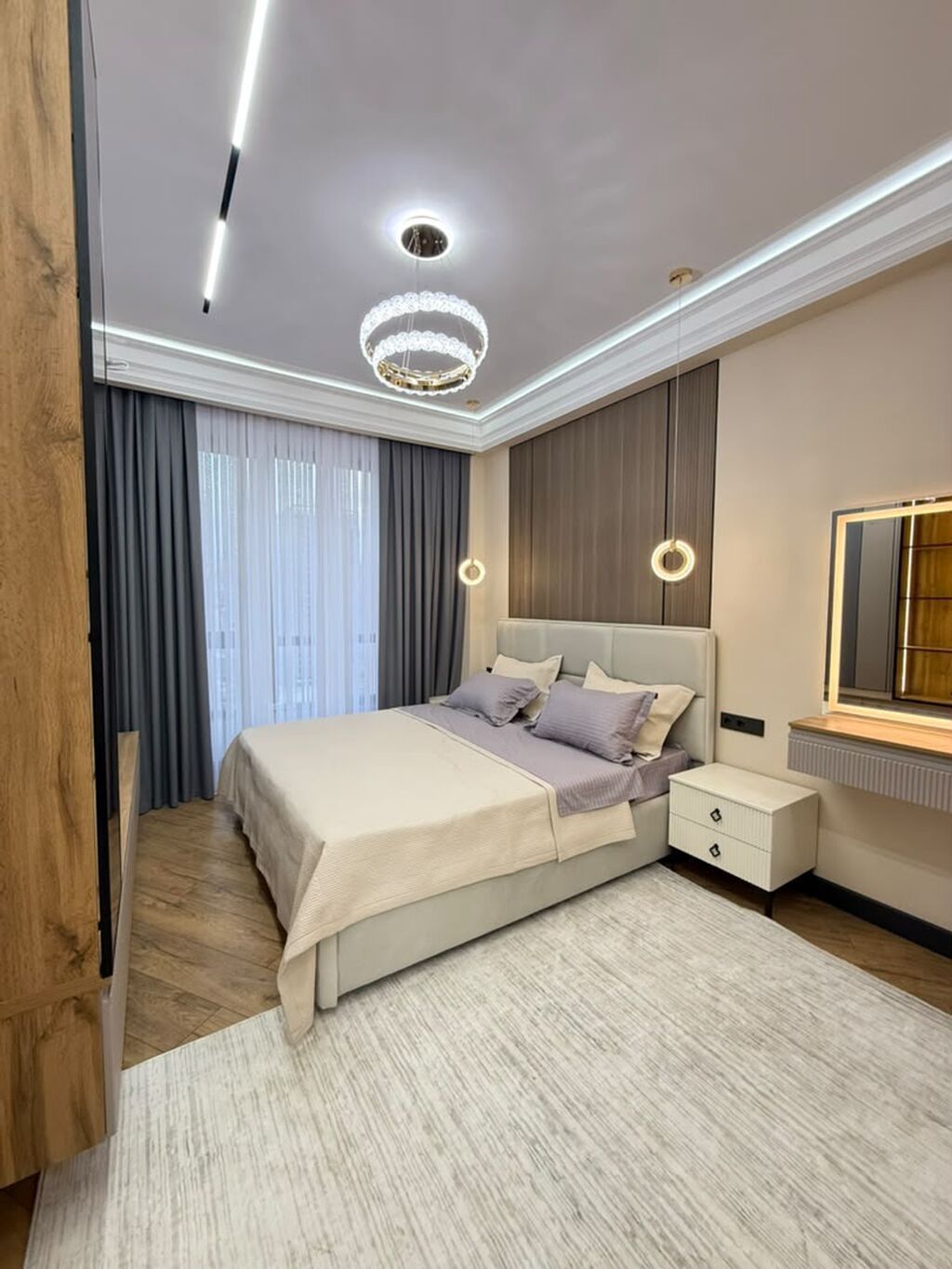 3 комнаты, 116 м², Асанбай мкр Элитка, 13 этаж, Дизайнерский ремонт: фото 1