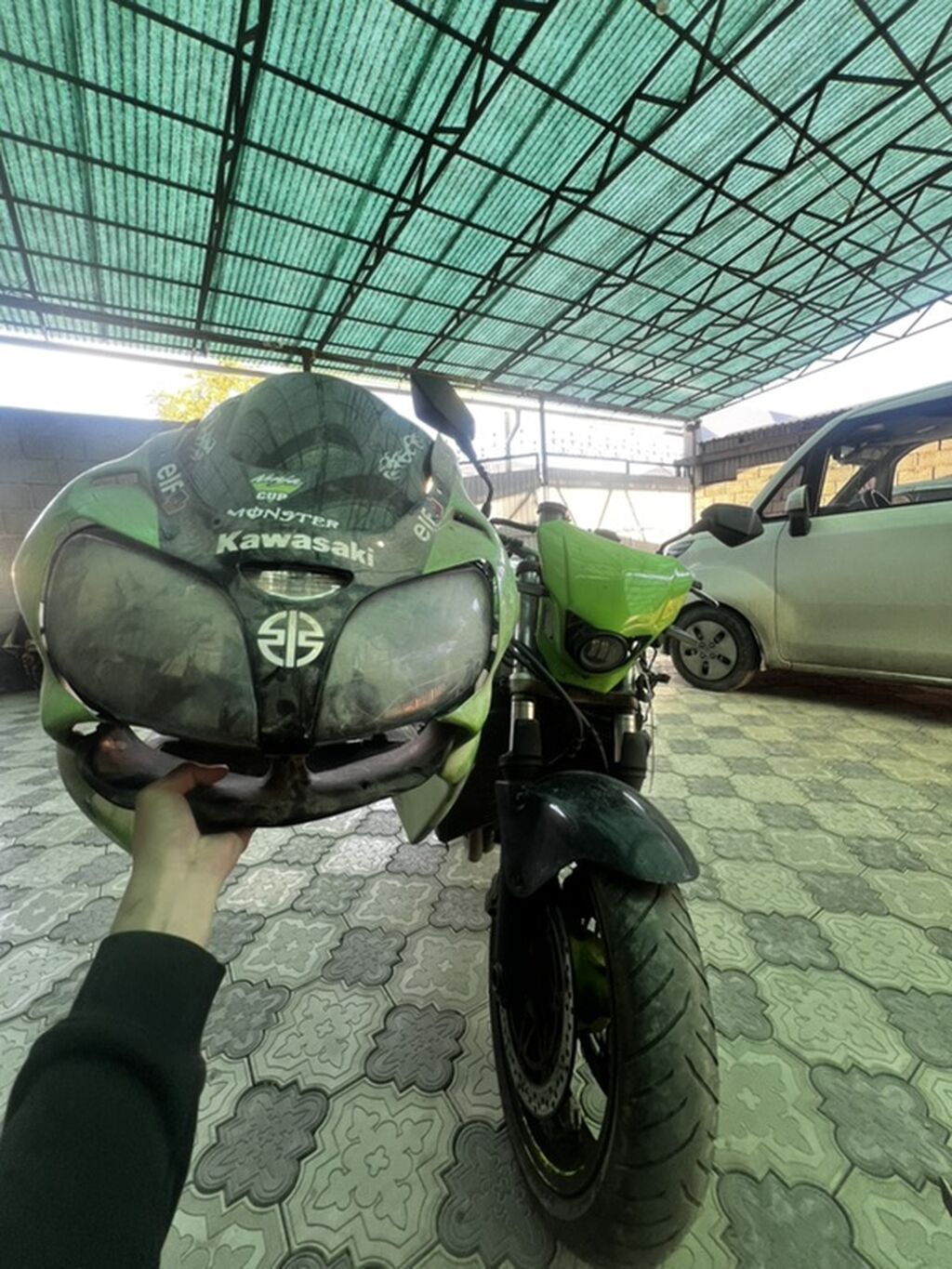 Спортбайк Kawasaki, 1000 куб. см, Бензин, Взрослый, Б/у — фото 6
