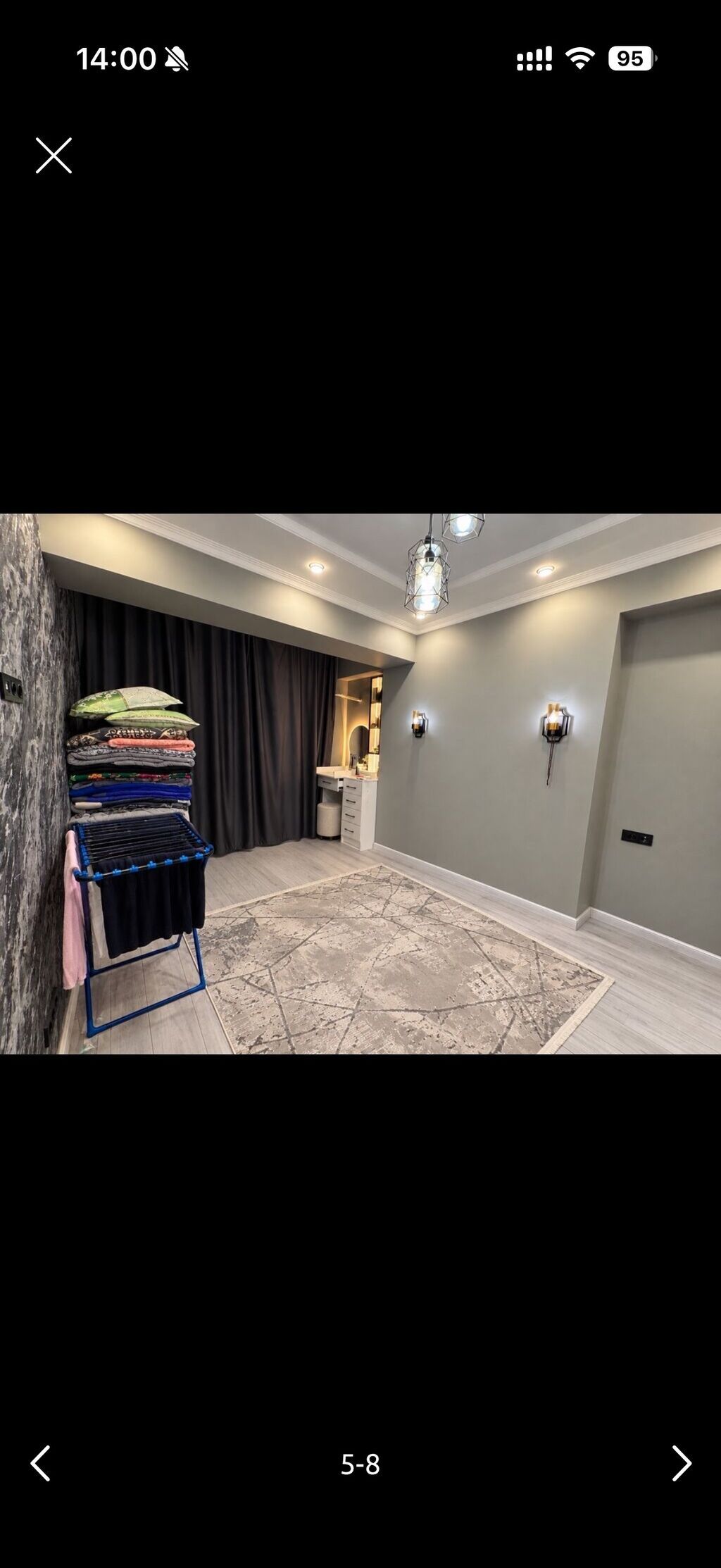 2 комнаты, 51 м², Верхний Джал Элитка, 3 этаж, Дизайнерский ремонт: фото 4