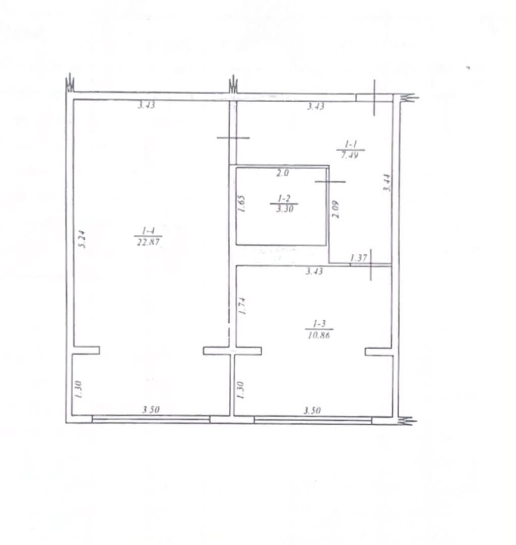 1 комната, 45 м², 106 серия улучшенная, Кок-Жар ж/м 106 серия улучшенная, 7 этаж, Косметический ремонт: фото 7