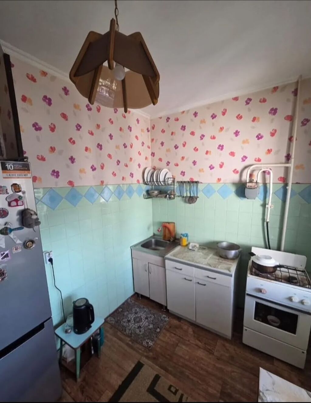 1 комната, 40 м², Аламедин-1 мкр 105 серия, 8 этаж, Старый ремонт: фото 2