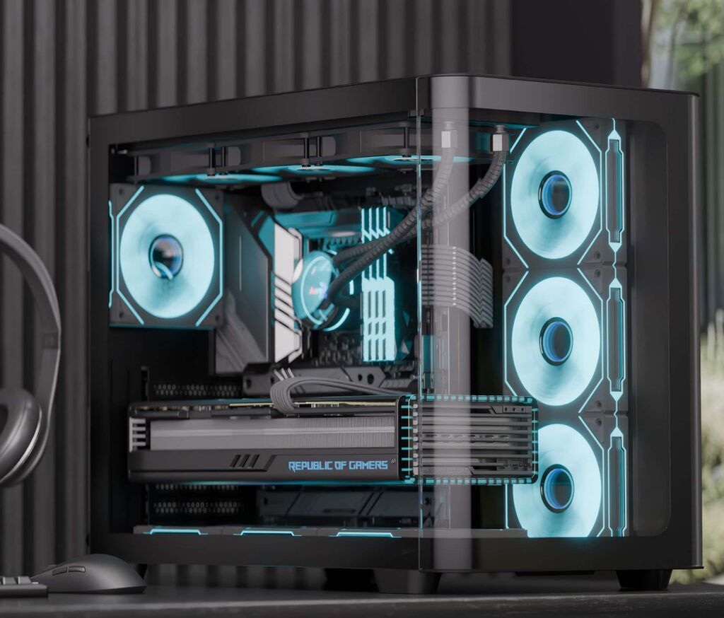 Корпус ПК, Новый, AeroCool, ATX, цвет - Черный: фото 8